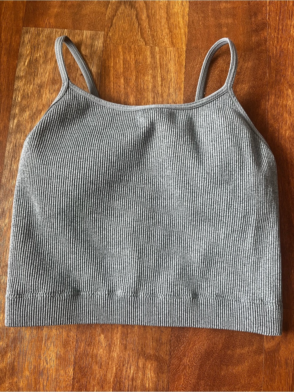 New Zenana Gray Camisole Tank/Sports Bra